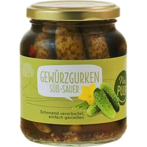 Gewürzgurken süß-sauer, 350g
