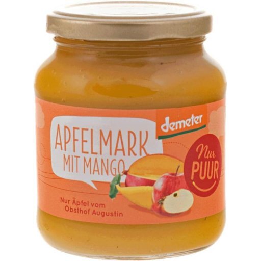 Apfelmark ungesüßt mit Mango DEMETER, 360g