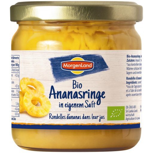 Ananasringe im eigenen Saft, 350g