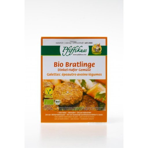 Pfiffikuss Bratlinge Dinkel-Hafer-Gemüse, 160g