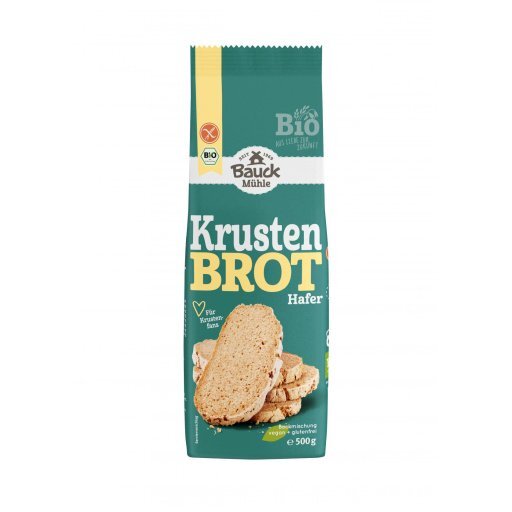 Brotbackmischung Krustenbrot Hafer glutenfrei, 500g