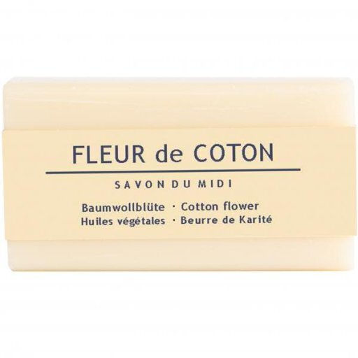 Seife m.Karité-Butter Fleur de Coton-Baumwollblüte, 100g