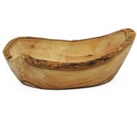 Schale Olivenholz rustikal oval 12-16 cm, Stück