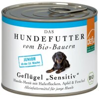 Hundefutter Junior Geflügel sensitiv - Dose, 200g