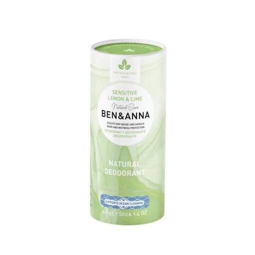 Ben&Anna Deo sensitiv Lemon and Lime - Papertube, 40g