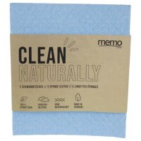 MEMO Schwammtücher farblich sortiert, 3Stück