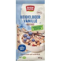 Heidelbeer Vanille Müsli ungesüßt, 400g