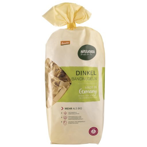 Dinkel-Bandnudeln hell DEMETER, 500g