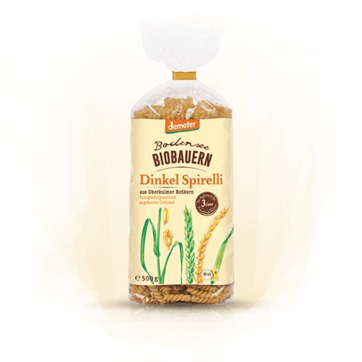 Dinkel Spirelli hell Oberkulmer Rotkorn, 500g