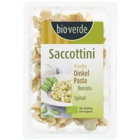 Frische Dinkel-Saccottini m.Burrata-Spinat-Füllung,...