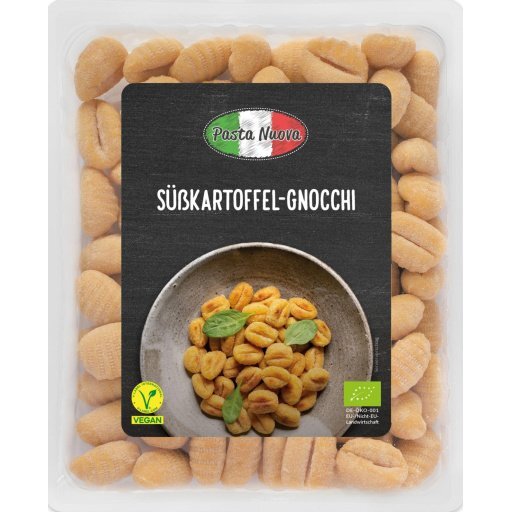 Gnocchi di patate dolci mit Süßkartoffeln vegan, 400g