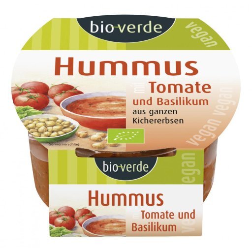 Hummus Tomate-Basilikum vegan, 150g