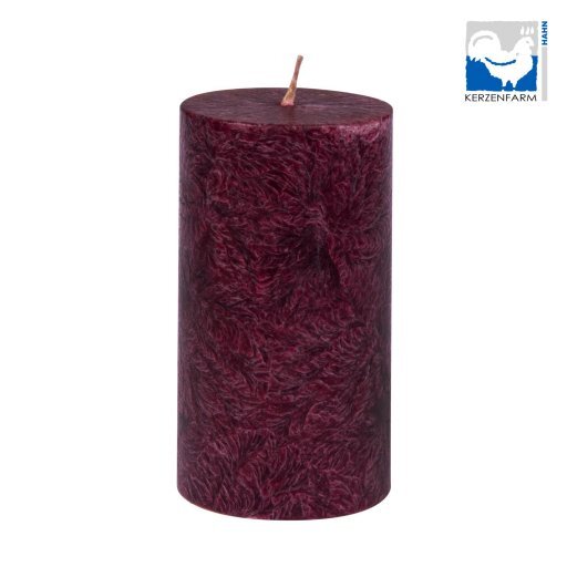 Stearin-Stumpenkerze dunkelrot 90x50mm, Stück