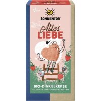 Alles Liebe Kekse aus Dinkel mit Erdbeeren, 125g