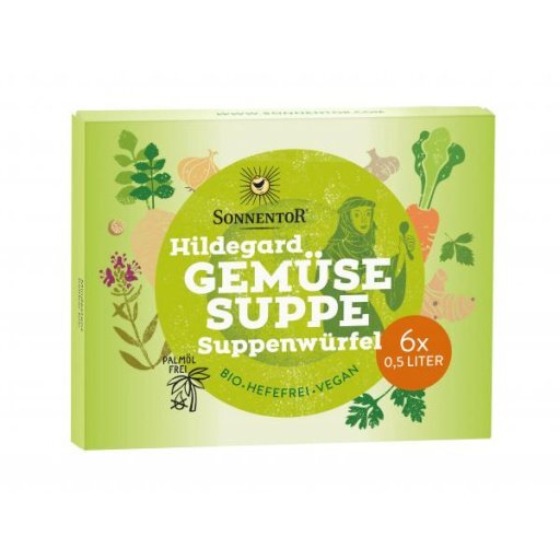 Hildegard Gemüse Suppenwürfel, 6x10g