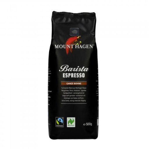 Barista Espresso FairTrade ganze Bohne, 500g