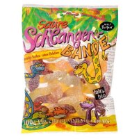 Fruchtgummimischung saure Schlangen FairTrade, 100g