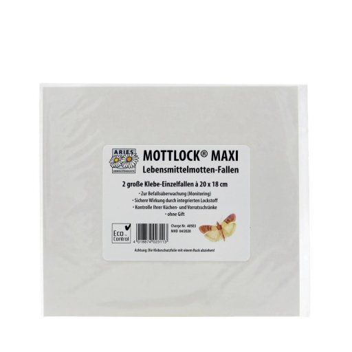 Mottlock Maxi - Mottenklebefalle für Gewerbe, 2Stück