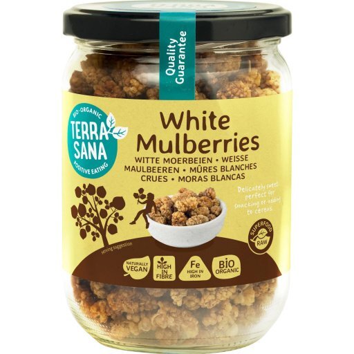 Maulbeeren weiß getrocknet, 190g