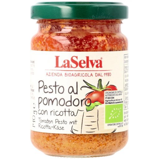 Pesto al pomodore - Tomatenpesto mit Ricotta, 140g