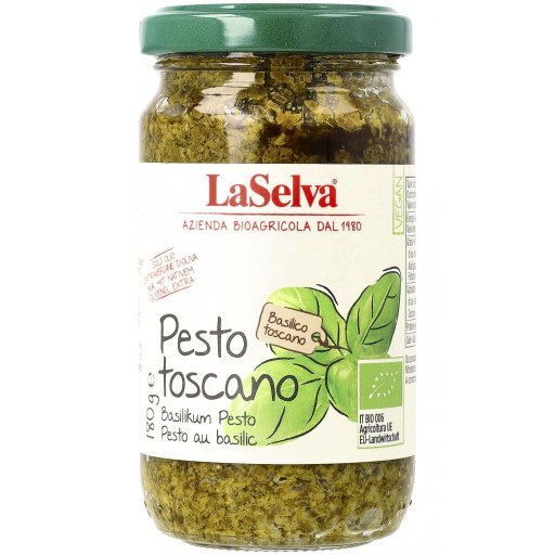 Pesto toscano - Basilikumpesto mit Knoblauch, 180g