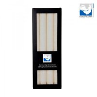 Stearin-Stabkerzen weiß, 4Stück