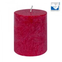 Stearin-Stumpenkerze rot 75x64mm, Stück