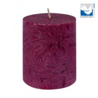 Stearin-Stumpenkerze dunkelrot 75x64mm, Stück