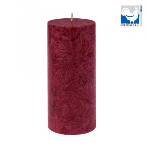 Stearin-Stumpenkerze dunkelrot 135x64mm, Stück