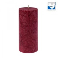 Stearin-Stumpenkerze dunkelrot 135x64mm, Stück
