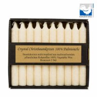 Stearin-Baumkerzen elfenbein, 20Stück