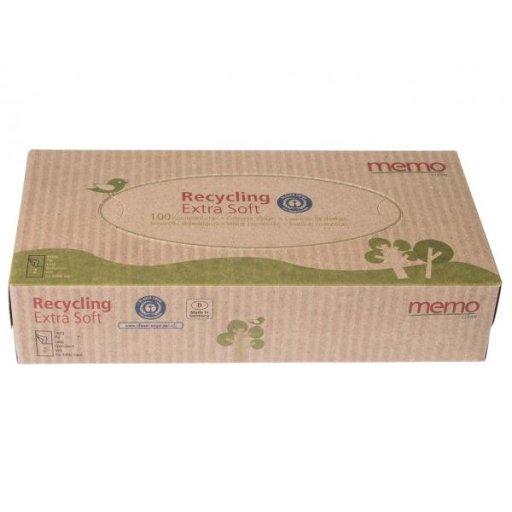 MEMO Kosmetiktücher Recycling soft 2-lagig, 100Stück