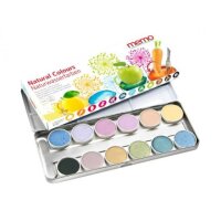 MEMO Malkasten Natural Colours - 12 Farben, Stück