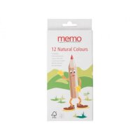 MEMO Buntstifte Natural Colours - 12 Farben, Pack