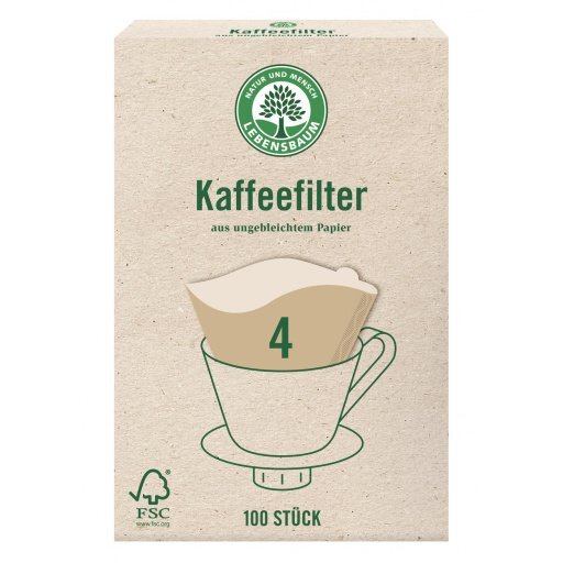 Papier-Kaffeefilter Größe 4, 100Stück