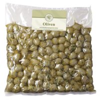 Oliven grün entsteint mariniert - Grossgebinde, kg