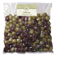 Oliven Mix schwarz & grün mariniert -...