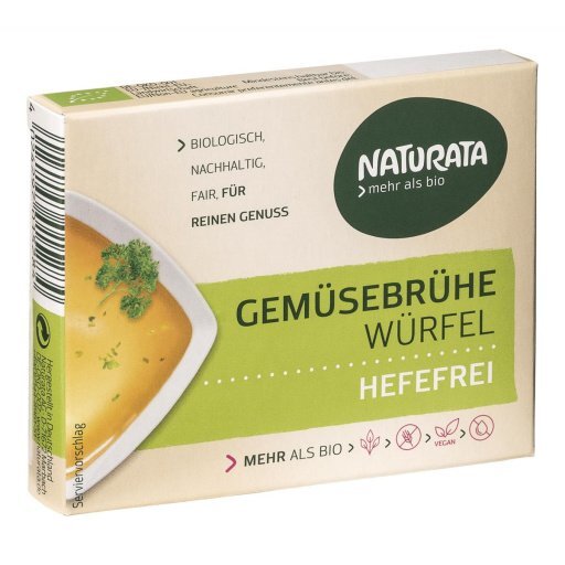 Gemüsebrühe hefefrei glutenfrei - Brühwürfel, 6x12g