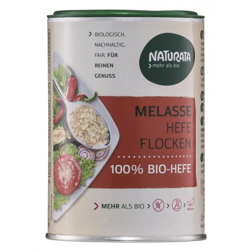 Melasse-Hefeflocken glutenfrei - Streudose, 100g
