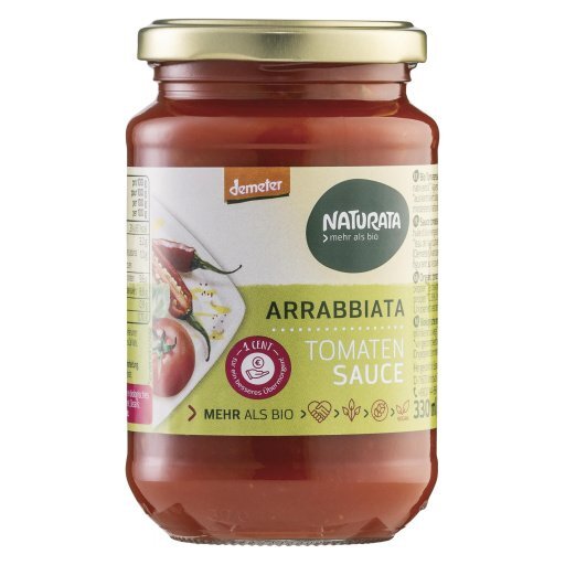 Arrabbiata Tomatensauce DEMETER, 330ml