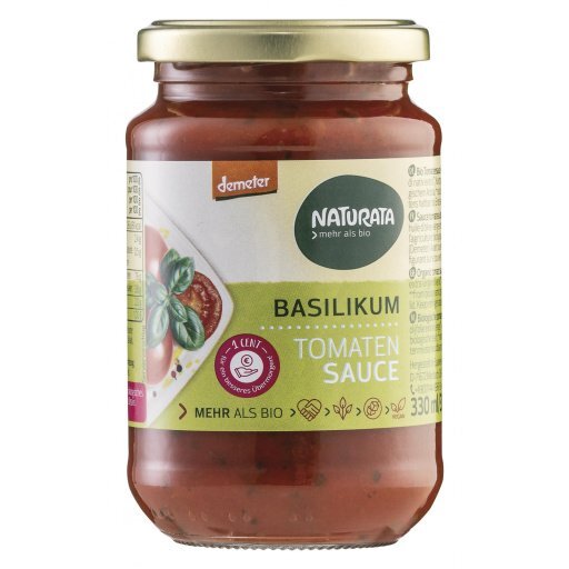 Basilikum Tomatensauce DEMETER, 330ml