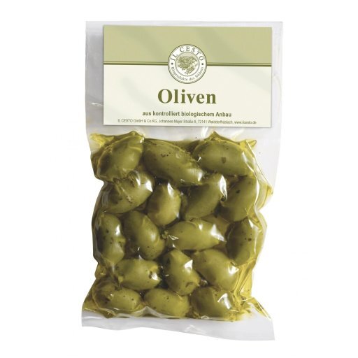 Bella di Cerignola-Oliven grün mariniert, 170g