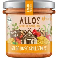 Linsen-Aufstrich Gelbe Linse Grillgemüse, 140g