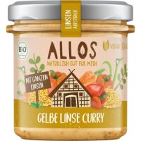 Linsen-Aufstrich Gelbe Linse-Curry, 140g