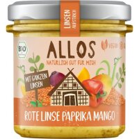 Linsen-Aufstrich Rote Linse-Paprika-Mango, 140g