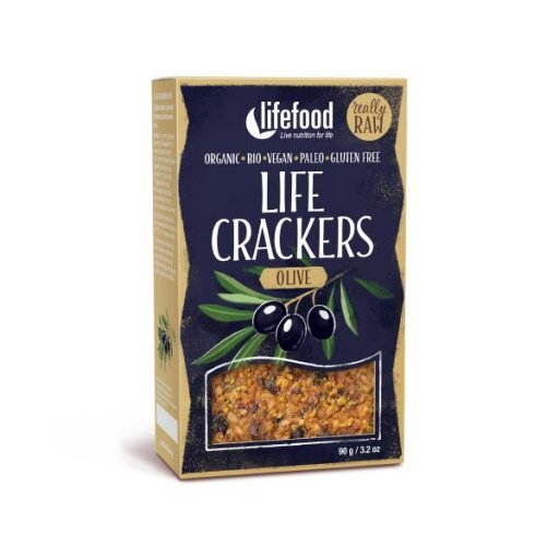 Life Crackers Olive glutenfrei vegan, 90g
