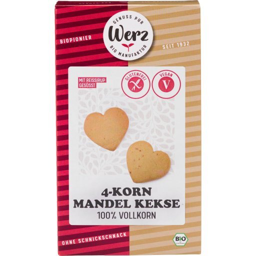 4-Korn Mandel Kekse Vollkorn, 150g