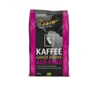 Röstkaffee Peru ganze Bohne, 500g