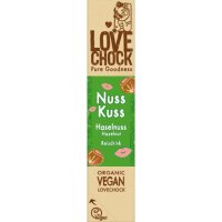 Riegel Nuss Kuss Haselnuss 64% vegan, 40g