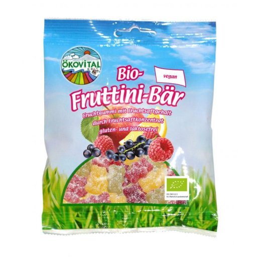 Fruttini Bär fruchtig-sauer ohne Gelantine vegan, 80g